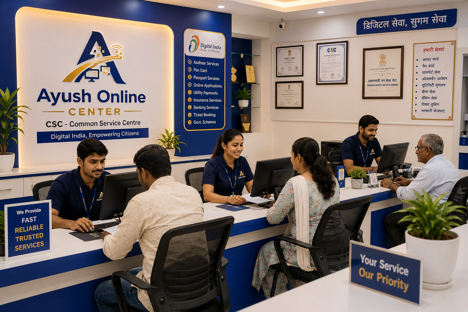 Ayush Online Center - CSC Morena